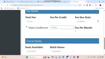 Online Course Management System | Admin Dashboard (Part 1) | ASP.NET Core MVC & SQL