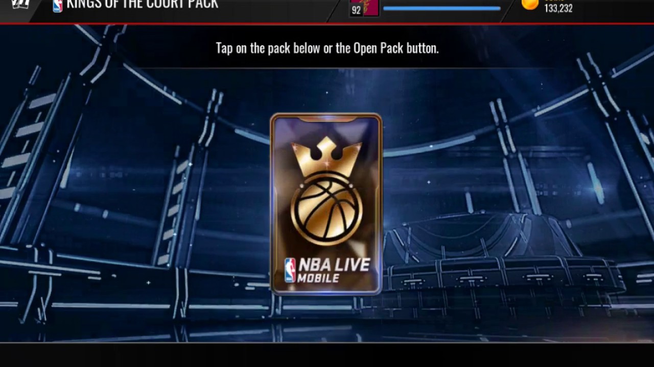Opening king of the courts pack. Nba live mobile. LIT PULL