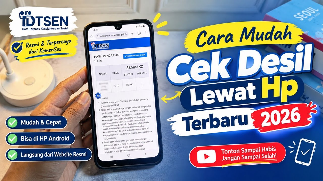 Cara Cek Desil Lewat HP Terbaru 2026 | Cek Desil Bansos… — Transcript