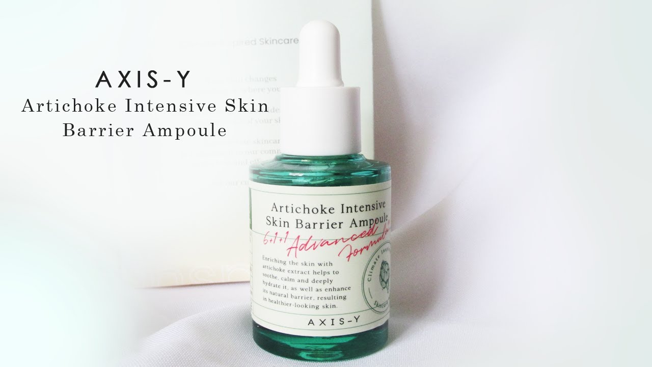 AXISY Artichoke Intensive Skin Barrier Ampoule Review YouTube