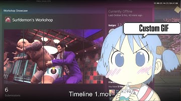 HOW TO ADD GIF ON YOUR STEAM PROFILE [ STEAM DECORATION ] #steam #decoration