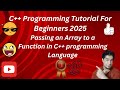 passing array to a function in C++ programming | In Urdu Language