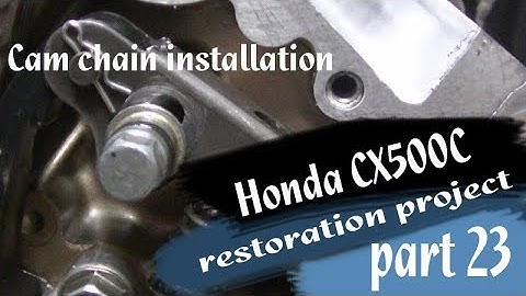 Honda CX500 C restoration part 23 - cam chain installation