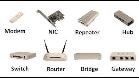 Network Devices (Hub, Repeater, Bridge,Switch, Router, Gateways)