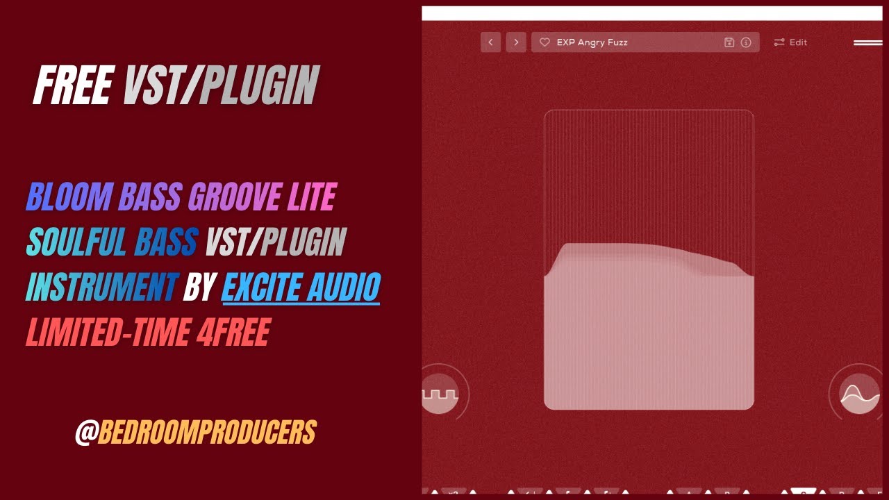 Bloom Bass Groove Lite - Soulful Bass VST/Plugin Instrument by Excite Audio (Limited-Time 4FREE)