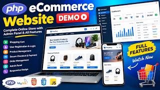 PHP eCommerce Website Demo | Complete Online Store with Admin Panel & Features