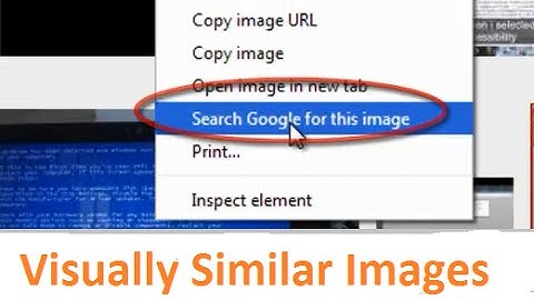 How to search visually similar images on google | 