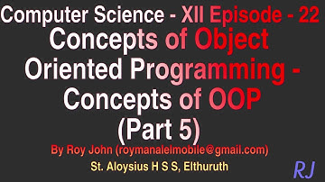 Part 5  - OOP - Abstraction, Encapsulation, Modularity - XII Computer Science  chapter 2 PLUS 2