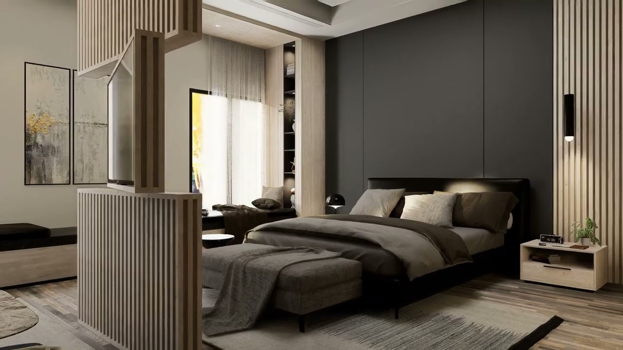 Master Bedroom Animation | Interior Design - Sketchup | D5 render