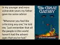 Improve your english   very interesting story  level 3  the great gatsby p1  voa 9