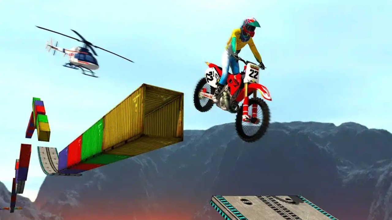 Crazy Stunts 🔥🔥Drive Motorbike on Sky High Impossible tracks 3D gameplay | wow kidz gameplay