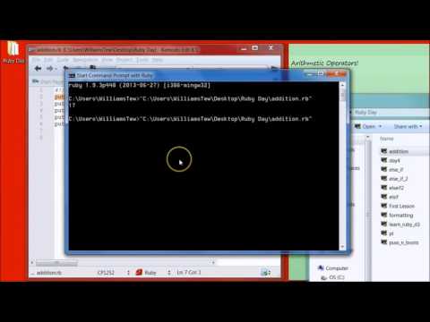 Ruby Programming   2   Arithmetic Operators Tutorial