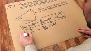 Key Skill - Find The Radius Of A Sector Given Its Arc Length And Angle.