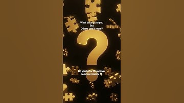 What belongs to you but Others use it more? #riddle #riddlejourney #riddles #riddlechallenge #quotes