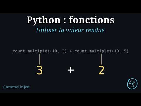 Fonctions Python : utiliser la valeur rendue