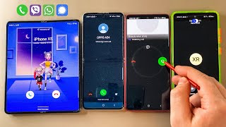 Samsung Z Fold 3 vs Z flip 3 vs Note 10 vs A52s WhatsApp, Viber, Signal Social Apps & Incoming Call