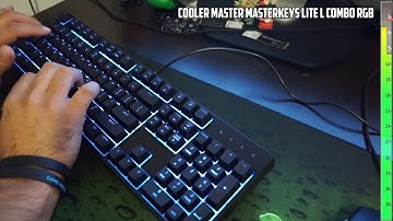 SOUND TEST: Cooler Master MasterKeys Lite L Combo RGB & Logitech G810 Orion