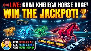 🔴 LIVE: Chat Khelega Ludo-Horse Race! 🐎 Sahi Guess Karo Aur Winner Bano! (Interactive Game) screenshot 4