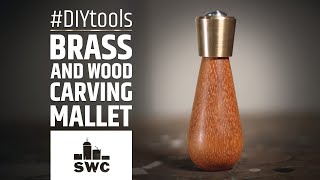 Making a brass and wood carving mallet