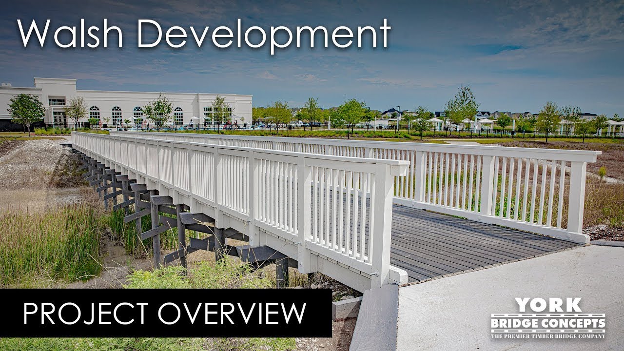 Walsh Timber Pedestrian Bridge Ft. Worth, Texas Wooden Footbridge