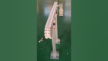 V shape chain flexible conveyor  testing in Maxsen factory