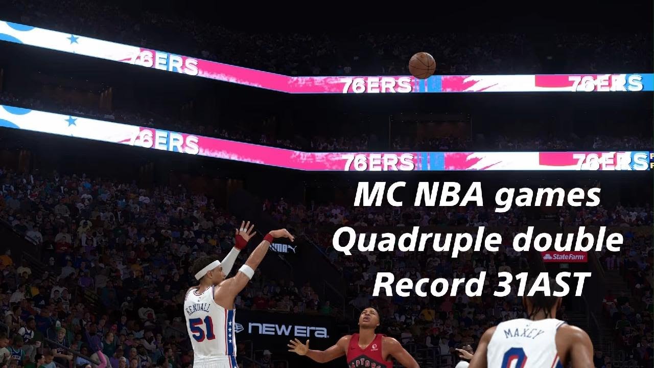 NBA 2K26_MC NBA games 4C9 TOR Quadruple double & 31AST RB
