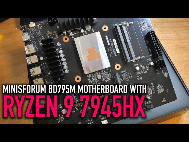 Minisforum BD795M: AMD Ryzen 9 7945HX MATX Motherboard