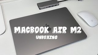 MacBook Air M2 Unboxing ㅣ 맥북 에어 M2 스페이스 그레이, 매직마우스2 언박싱 ㅣ 첫 노트북