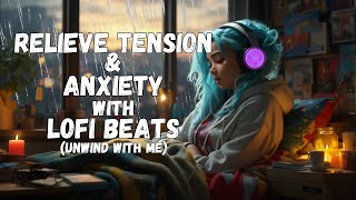 Lofi Beats | Sleep Music | Study with Me | Anxiety Relief | Relaxing Music & Rain Sounds - 2 hours