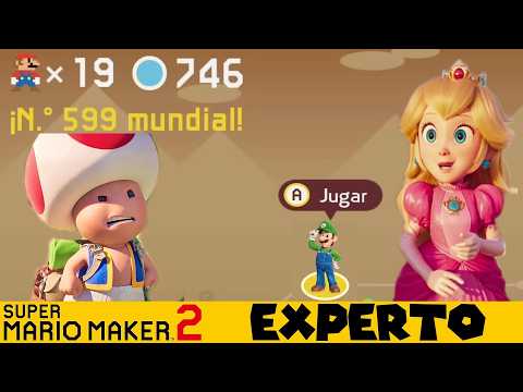 Maratón!!! MUCHO Desafío experto | Mario Maker 2