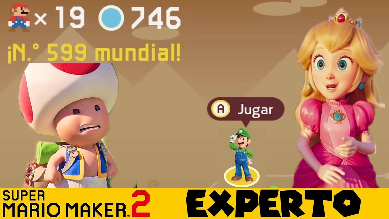 Maratón!!! MUCHO Desafío experto | Mario Maker 2