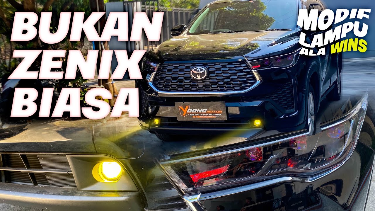 LAMPU ZENIX KOK BISA SEKEREN INI?? Custom Headlamp dan foglamp Innova ...