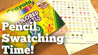 Swatching Crayola Colored Pencils