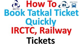How To Book Tatkal Ticket 100% Confirm PNR. screenshot 2