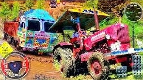 Real Tractor Pulling Simulator 3D - Tractor Pulling Tata Truck - Android GamePlay