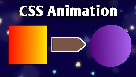 Square to Circle CSS Animation for Beginners | With HTML CSS Only