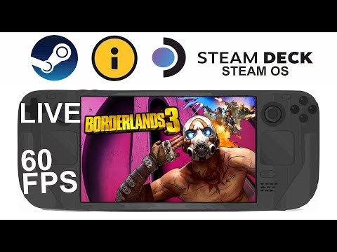 Borderlands 3 on Steam Deck/OS in 800p 60Fps (Live)