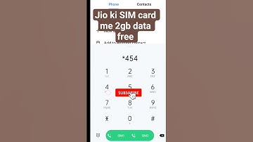 Jio ki SIM card me 2gb data free #free #jio #simcard #me #2gb #data #free