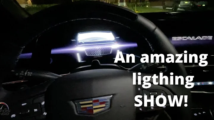 2021 Cadillac Escalade 4WD Premium Luxury ambient lighting