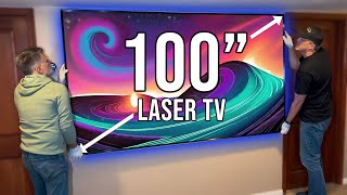 Installing 100” TV In Master Bedroom | Hisense PL1 X-Fusion Laser TV (UST Projector Review)