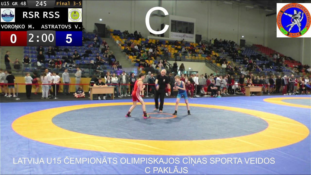 LATVIJAS ČEMPIONĀTS OLIMPISKAJOS CĪŅAS VEIDOS PIEAUGUŠAJIEM C PAKLĀJS 7.03.2026.