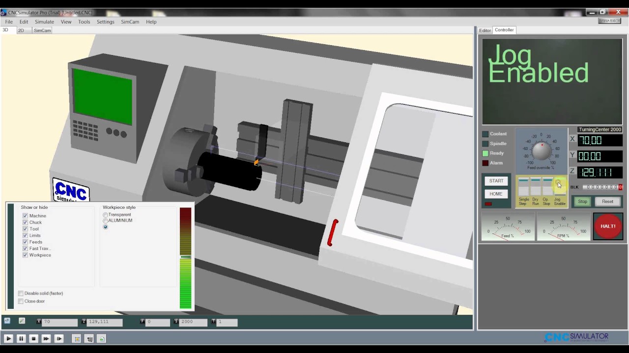 #4 PODSTAWY PROGRAMOWANIA G CODE CNC - CNCSimulator Pro - ROZPOCZĘCIE ...