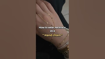 How to wear necklace as a Hand chain✨🌷#shorts #viral #shortvideo #hack #fyp #hack #aesthetic #short