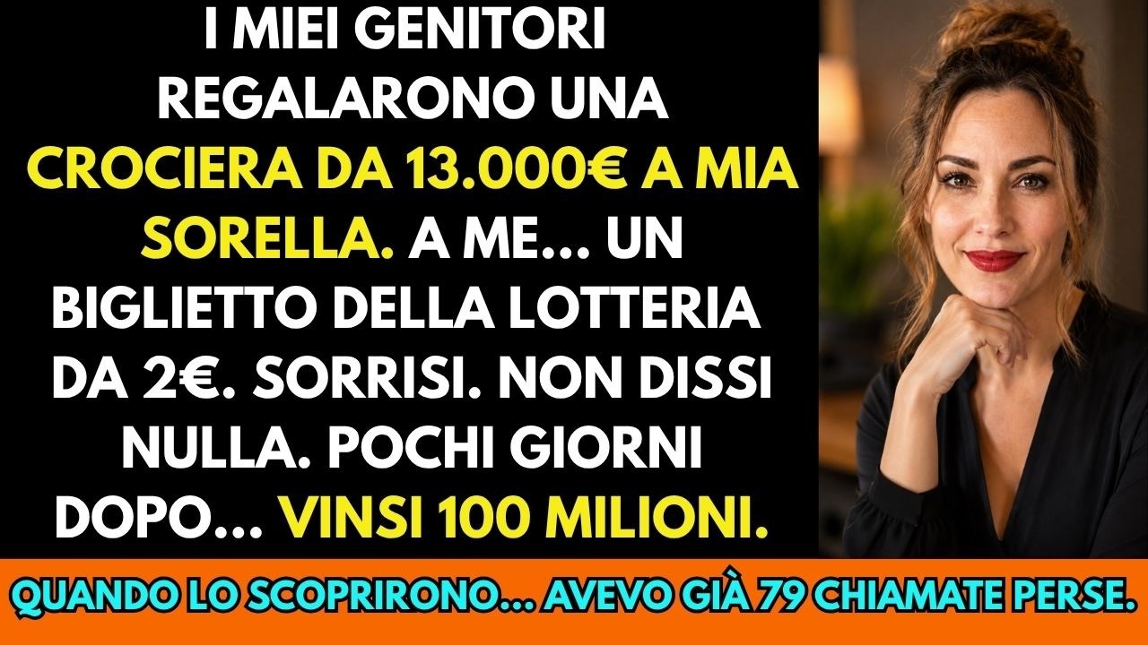 Il giorno del Ringraziamento mia sorella ha aperto la sua busta e ha urlato di gioia: una crociera da tredicimila euro. Poi è toccato a me. Dentro la mia busta c’era un gratta e vinci da due euro...