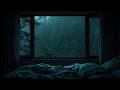 Gentle Rain in Outside the Bedroom Window | Cozy Night Ambience for Sleeping Study And Meditation