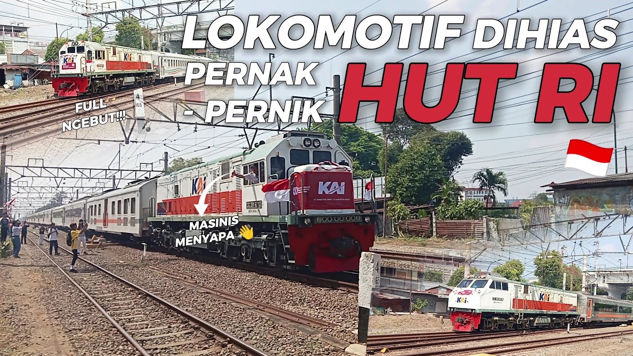 SEMUANYA KEREN²‼️- HIASAN DI LOKOMOTIF SPESIAL HUT RI 🥳
