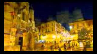 Coimbra,evening city, Christmas