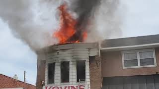 Camden NJ, 1554 Mt Ephraim Ave. 3 Alarm Building Fire 4-23-2020