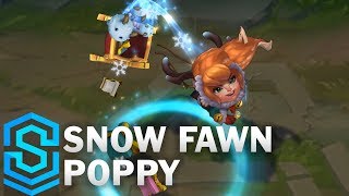 Snow Fawn Poppy Skin Spotlight - League of Legends