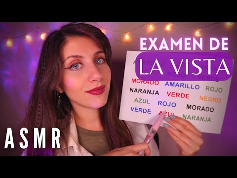 ASMR • Examen de LA VISTA completo ! Roleplay Test VISUAL